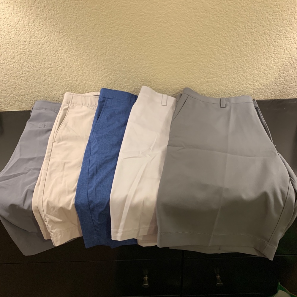 Lot of 5 Pairs of Golf Shorts